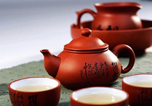 Traditional cups for drinking green tea