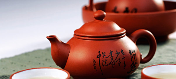 Traditional cups for drinking green tea