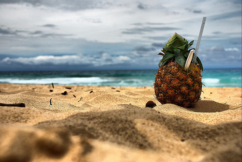 Pina Colada In A Pineapple
